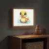 Eendje - Badeend - Geel Light Box met batterij (Wandlamp kind) middel -sfeer5_kind