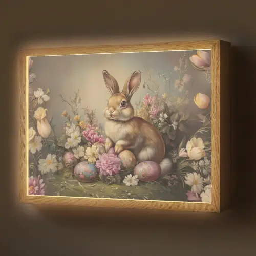 Haas - Stilleven - Bloemen Light Box met batterij (Wandlamp) middel -z3d_website