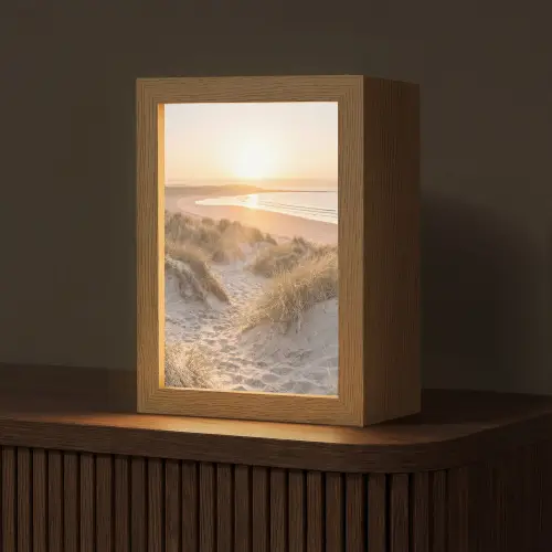 Duinen - Strand - Zee Light Box met kabel (Tafellamp) klein -z3d_website