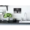Olifant - Zwart - Wit - Rook Muursticker klein -keuken