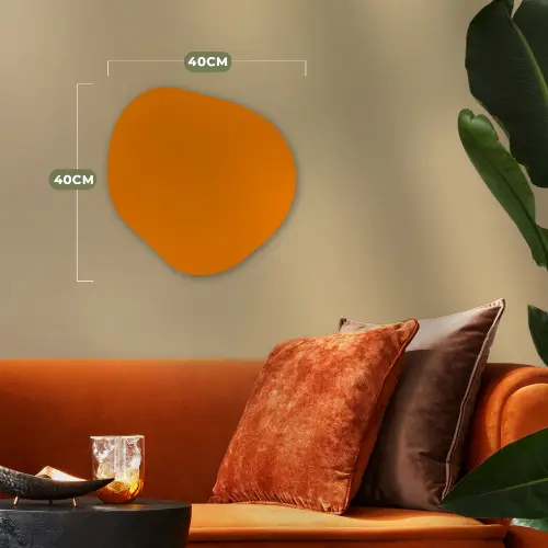 Oranje - Seizoenen - Herfst - Kleur Wandcirkel Organisch Forex 3mm klein 629 -sfeer3