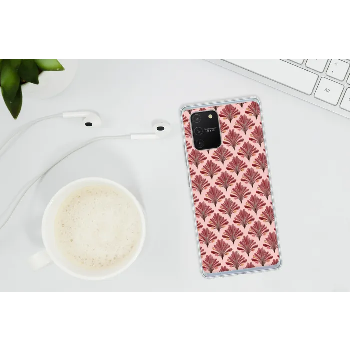 Waaier -  Roze - Rood Telefoonhoesje Samsung Galaxy S10 Lite klein 364 -oordopS10Lite