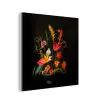 Schaal - Boeket - Bloemen aluminium wit klein -3d