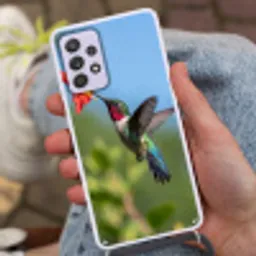 Kolibrie - Bloem - Natuur - Groen Hoesje Samsung Galaxy A52 5G met koord klein -sfeer3