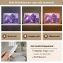 Bladeren - Paars - Tropisch - Abstract Light Box met kabel (Tafellamp) klein -USP_lichtkleurNL