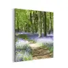 Bos - Pad - Bloemen - Paars - Groen - Natuur aluminium wit klein -3d