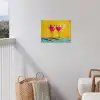 Glazen - Cocktail - Citroen - Kers tuinposter los doek klein -sfeer8