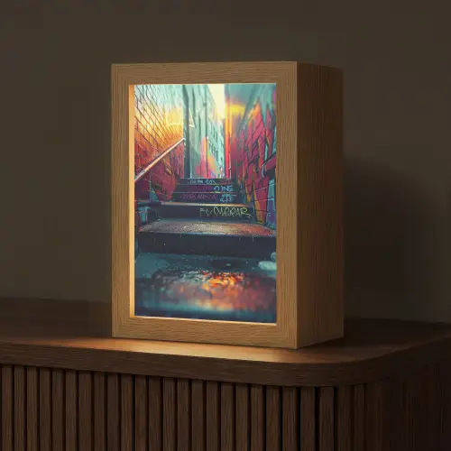 Architectuur - Neon - Trap - Graffiti Light Box met kabel (Tafellamp) klein -z3d_website