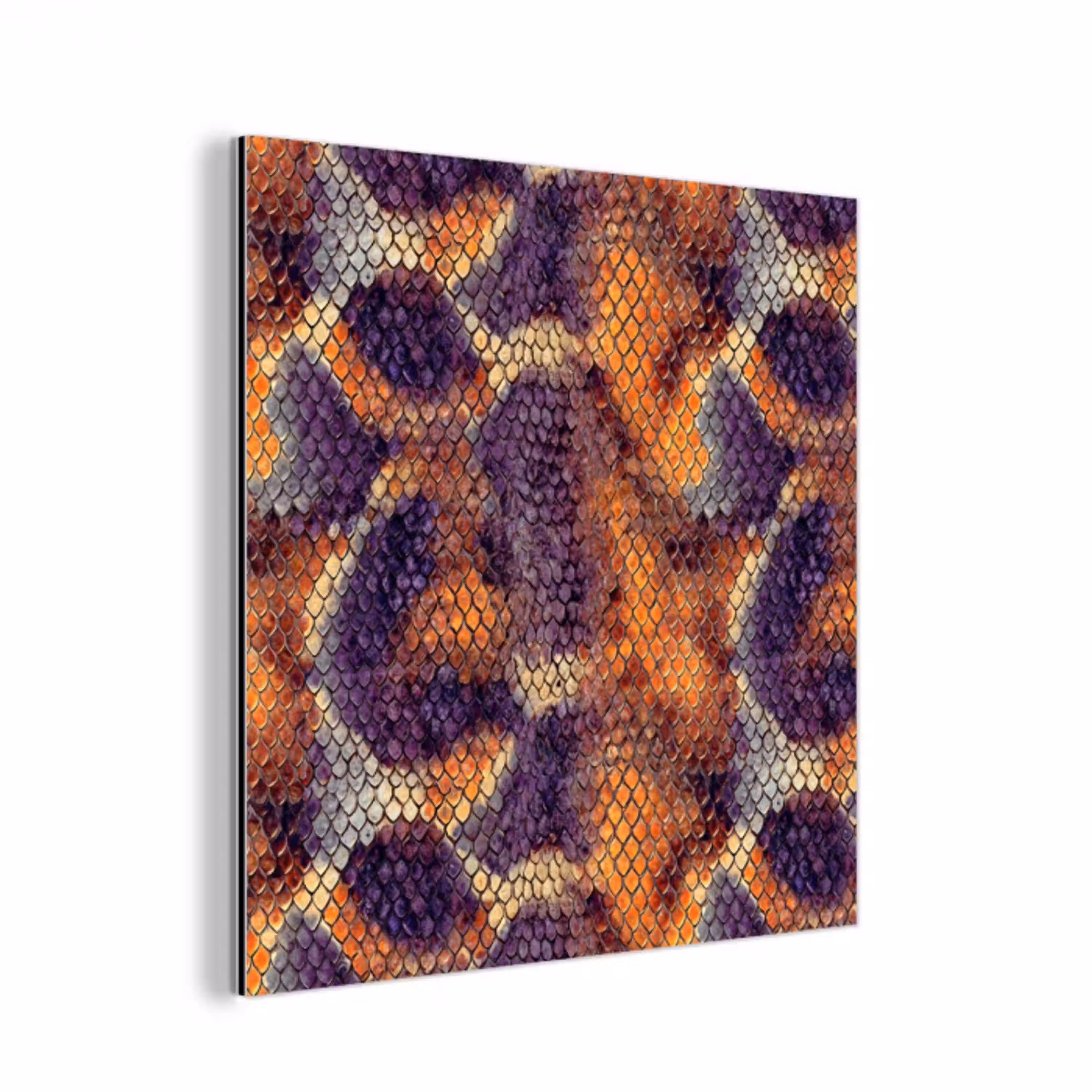 Slang - Kleurrijk - Schubben aluminium wit klein 46 -3d