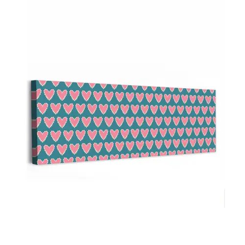 Retro - Hartjes - Patroon canvas 2cm klein 828 -z3d