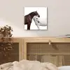 Paard - Modern - Balans aluminium wit klein -sfeer3