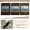 Bloemen - Schilderij - Blauw Light Box met batterij (Wandlamp) middel -USP_dimbaarNL