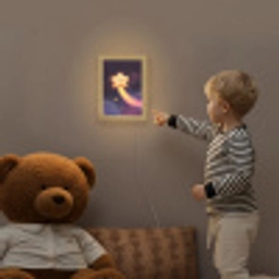 Ster - Gezichtje - Lichtgevend Light Box met kabel klein -sfeer4a_kind