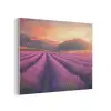 Lavendelveld - Zonsondergang - Paars PET vilt klein -3d