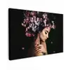 Bloesem - Vrouw - Roze - Bloemen - Luxe canvas 2cm klein -z3d