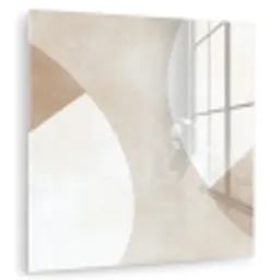 Bruin - Japandi - Abstract plexiglas 5mm klein -zzzproduct_nieuw
