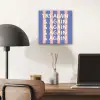 Try again - Strepen - Roze - Verticaal - Blauw aluminium wit klein -sfeer5