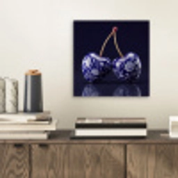 Porselein- Kersen - Delfts - Blauw aluminium wit klein -sfeer1