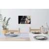 Vrouw - Goud - Zwart - Verf - Luxe Muursticker klein -eettafel