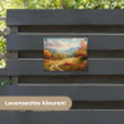 Landschap - Illustratie - Natuur tuinposter los doek klein -sfeer3