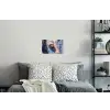 Kersttrein - Sneeuw - Winter - Kerst Muursticker klein -slaapkamer