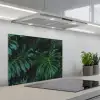 Bladeren - Tropisch - Monstera - Jungle keuken achterwand spatscherm middel -3d_schuin