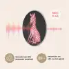 Zebra - Roze - Gestreept Akoestische PET Vilt - Rond klein -USP_NL