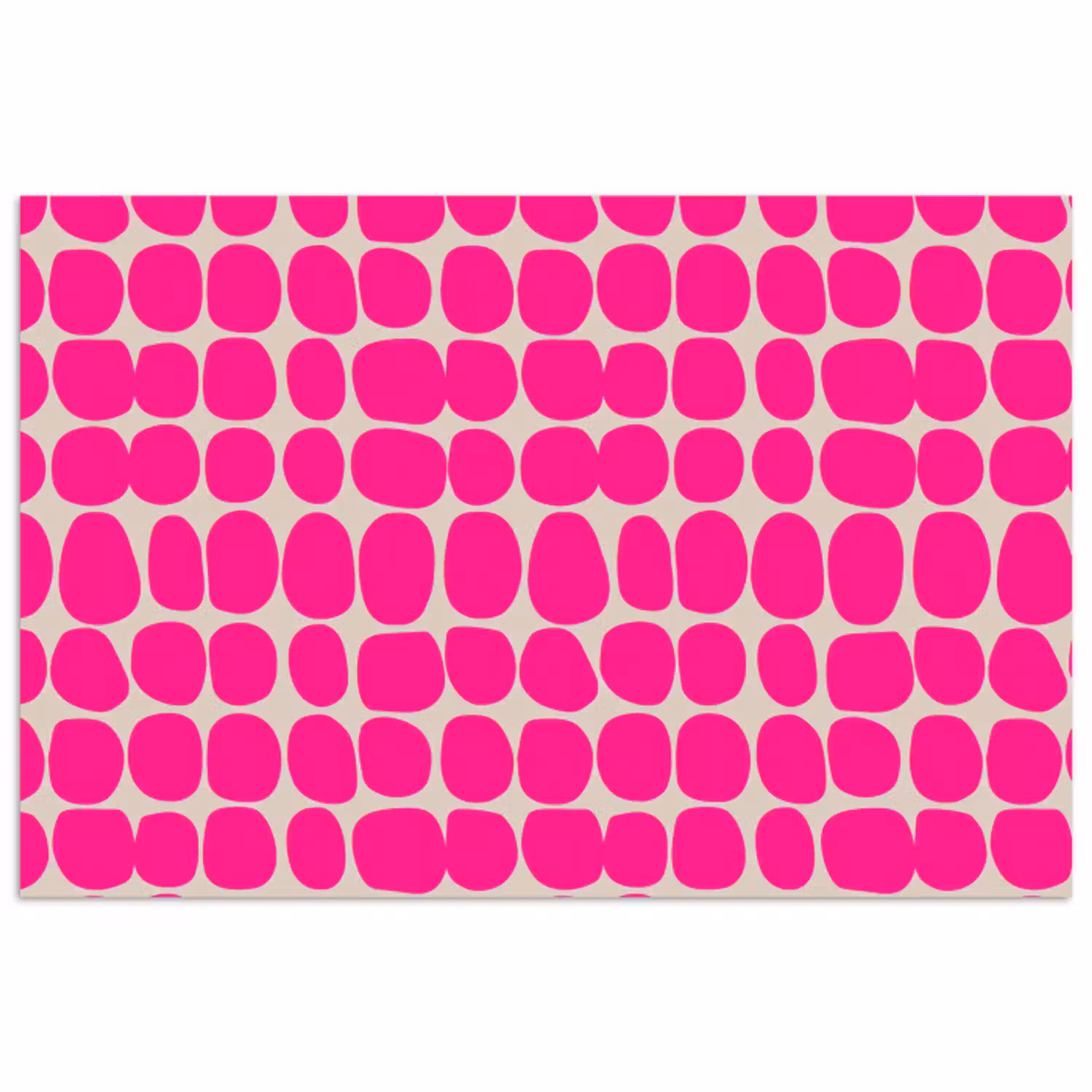 Stippen - Patroon - Roze poster papier klein 62 -3d