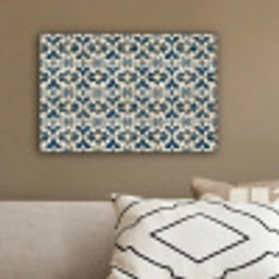 Tegel - Patroon - Blauw - Beige canvas 2cm klein 34 -sfeer3