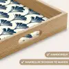 Klassiek - Motief - Blauw Dienblad Rechthoek middel 911 -USP_HandgreepNL