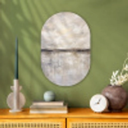 Landschap - Horizon - Natuur - Abstract - Neutraal Wandcirkel Ovaal Forex klein -sfeer2