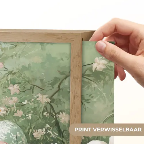 Paaseieren - Pasteltinten - Bloemen Light Box met batterij (Wandlamp) middel -USP_websiteprintNL