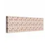 Abstract - Patroon - Beige - Rood canvas 2cm klein 828 -z3d