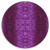 Slang - Boa - Paars - Roze Wandcirkel plexiglas klein 852 -3d