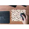 Bloemen - Botanisch - Bordeaux muismat rubber klein 262 -toetsenbord