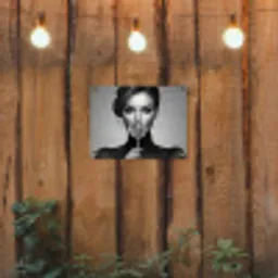 Vrouw - Lolly - Zwart tuinposter los doek klein -sfeer1