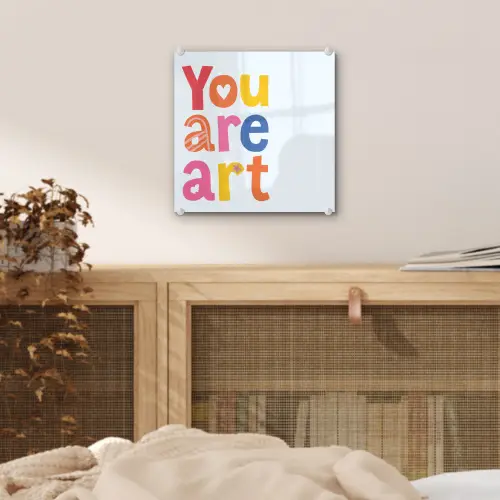 You are art - Kleurrijk - Grafisch plexiglas 5mm klein -sfeer4