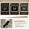 Vlinder - Groen - Diepte Light Box met batterij (Wandlamp) middel -USP_dimbaarNL