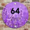 Lavendel - Modern Naambord Rond klein -sfeer2
