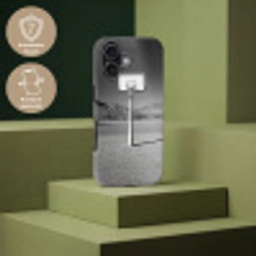 Basketbalpaal - Landschap - Zand - Wit Toughcase MagSafe Apple iPhone 17 klein -USP_PrintM_DE