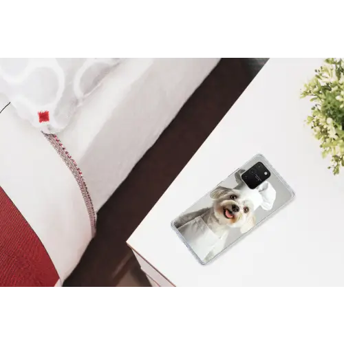 Hond - Wit - Kok Telefoonhoesje Samsung Galaxy S10 Lite klein -kamerS10Lite