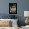 Hert - Wilde bloemen - Bos fotolijst zwart zonder passe partout klein -sfeer3