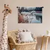 Riet - Gras - Natuur - Winter - Meer Wandkleed katoen klein -wsfeer5_kind