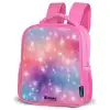 Sterren - Abstract - Kleuren Kinderrugzak - Roze middel -schuin