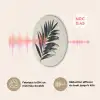 Palmblad - Subtiel - Groen - beige Akoestische PET Vilt - Rond klein -USP_FR