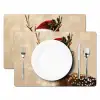 Kerst - Hert - Gewei - Rood Placemat vinyl groot -zzsfeer2_Kitchenyeah-website