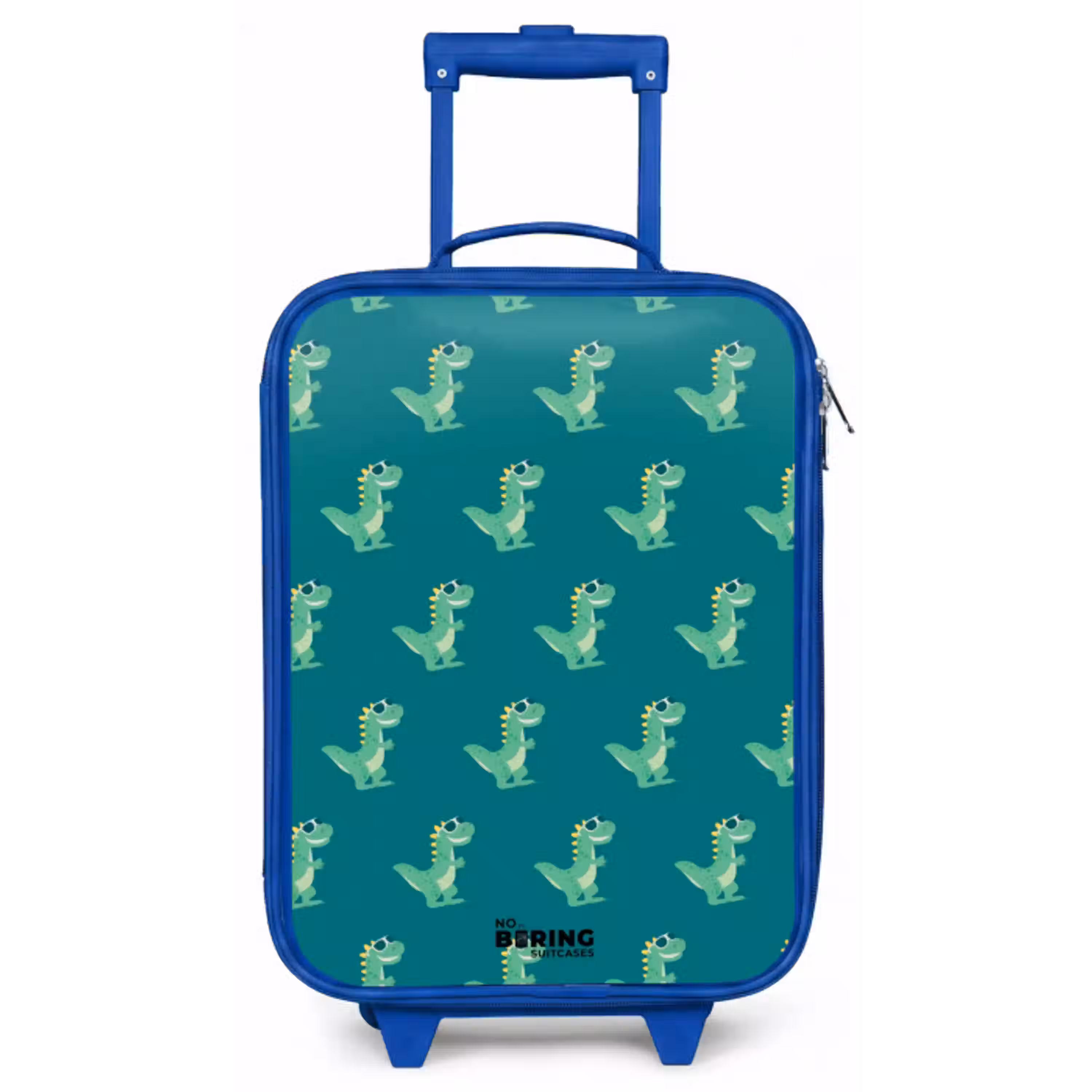 Tyranosaurus specs Kinderkoffer - Blauw klein -zz3dotto