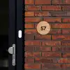 Licht hout - Traditioneel Naambord Rond klein -sfeer1-rond-XS