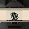 Palmblad - Donkere bladen - Subtiel keuken achterwand spatscherm klein -sfeer1