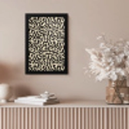 Abstract - Lijnen - Zwart fotolijst zwart zonder passe partout klein 224 -sfeer5